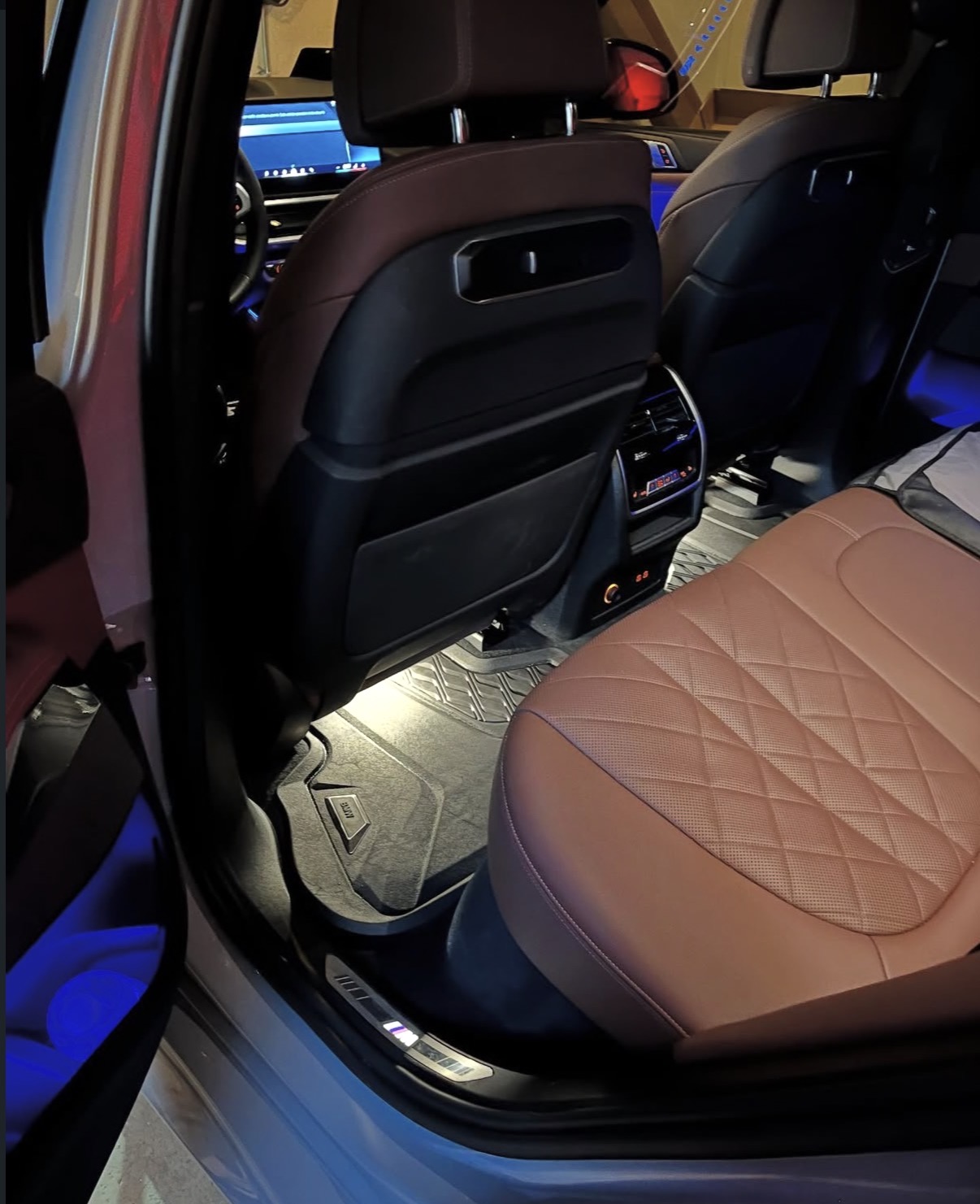 BMW rear seat interior after detailing