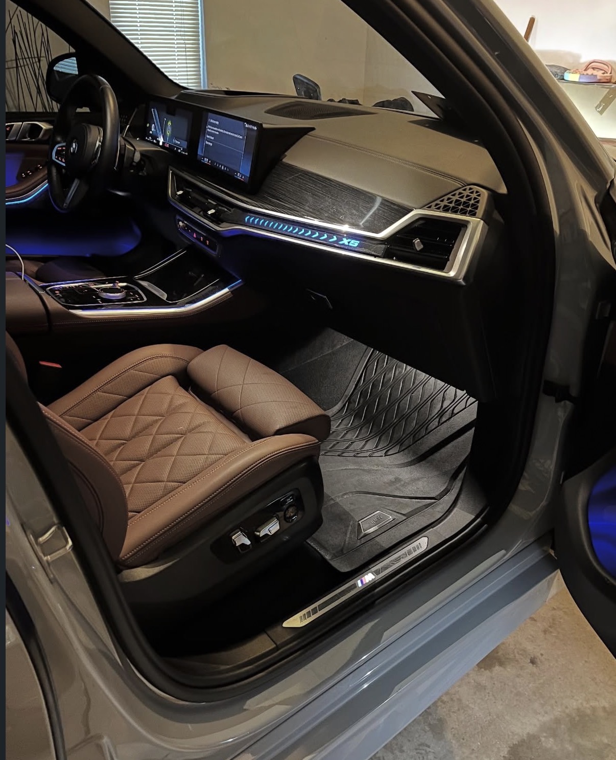 BMW front passenger area after detailing