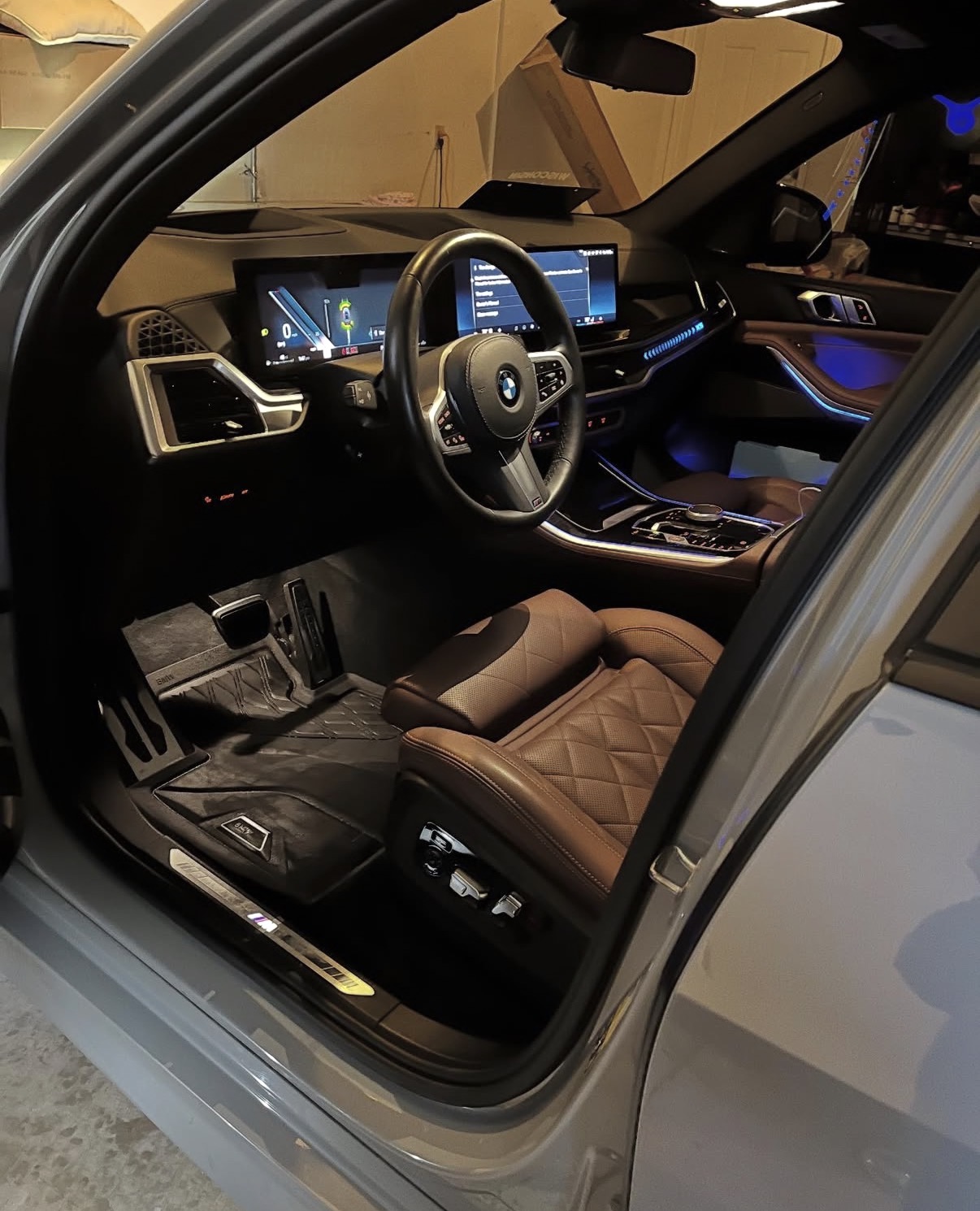 Detailed BMW interior
