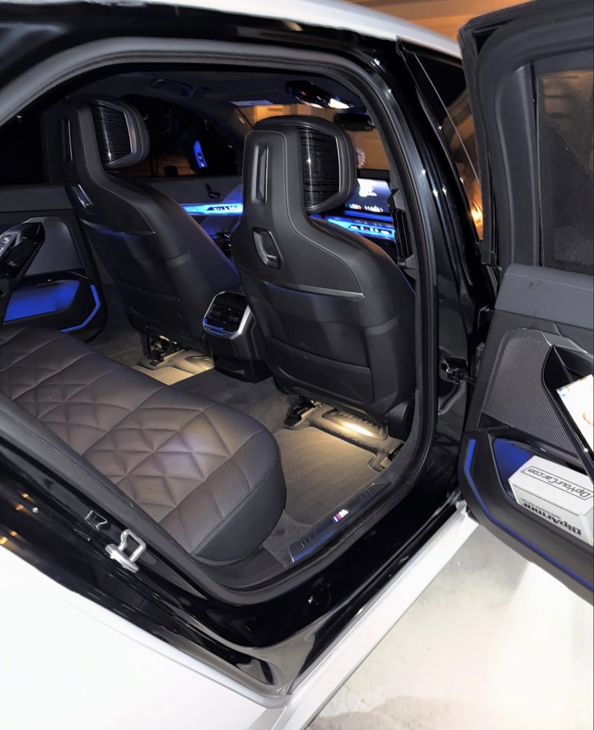BMW rear cabin after detailing